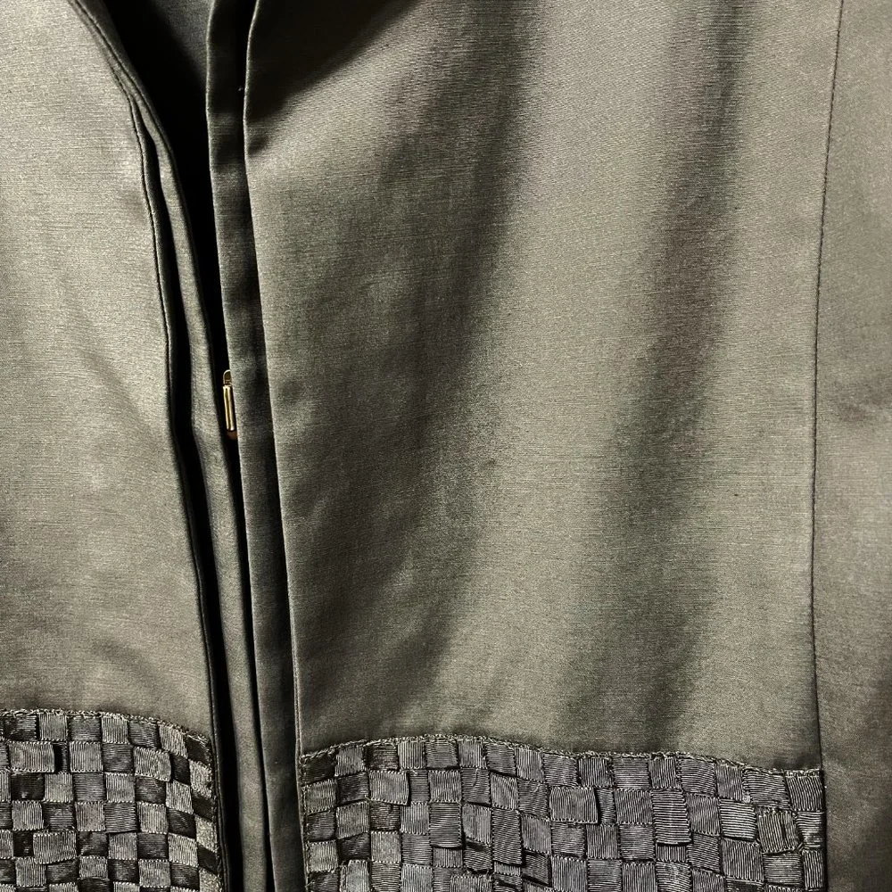 Piazza Sempione Sz 8  Grosgrain Ribbon Hardware Closure Jacket Made … - Picture 11 of 11